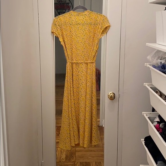 Floral Crepe Wrap Dress - Picture 4 of 4